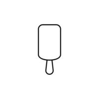 Ilustración de icono de vector de helado