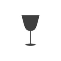 Copa de vino vector icono ilustración