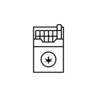 Cigarette vector icon illustration