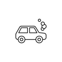 car, insurance, engine problem vector icon illustration