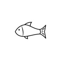 un pescado vector icono ilustración