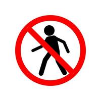 prohibido persona vector icono ilustración