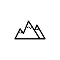 the mountains vector icon illustration