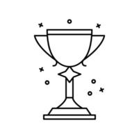 Award, winner, cup vector icon illustration