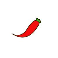 hot peppers colored vector icon illustration