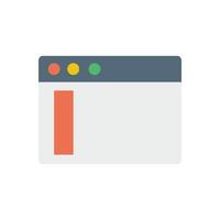 Browser, web site, vector icon illustration