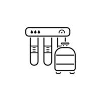 sink, system, filter vector icon illustration