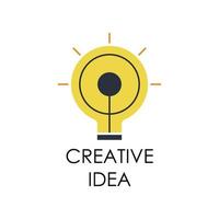 colored creative idea vector icon illustration
