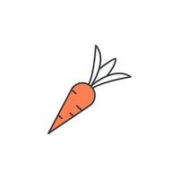 carrot vector icon illustration