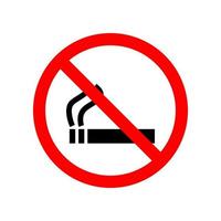 No de fumar vector icono ilustración