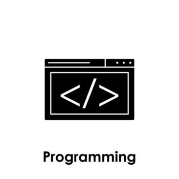 web navegador, codificación vector icono ilustración