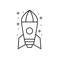 Spaceship vector icon illustration