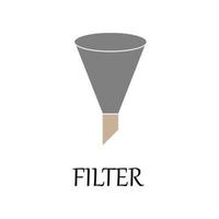 colored water filter vector icon illustration