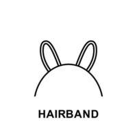 hairband vector icon illustration