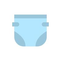 Diaper, clothes vector icon illustration