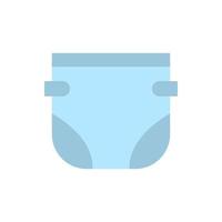 Diaper, clothes vector icon illustration