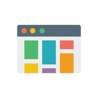 Browser, web site, news vector icon illustration