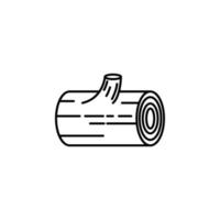 log vector icon illustration