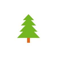 tree colored vector icon illustration
