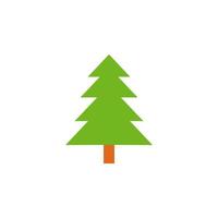 tree colored vector icon illustration