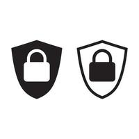 llave y bloquear icono candado logo y símbolo vector diseño