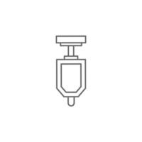 Plumber, urinal vector icon illustration