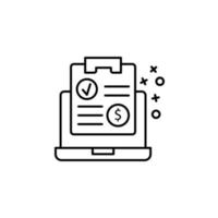 Laptop commerce vector icon illustration