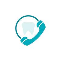 odontología, cita, dental, dentista, médico hospital dientes color vector icono ilustración