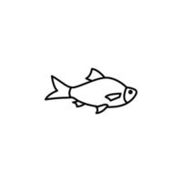 a fish vector icon illustration