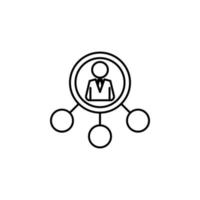 business man connection vector icon illustration