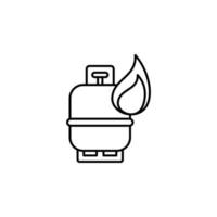 Tank, firefighter vector icon illustration