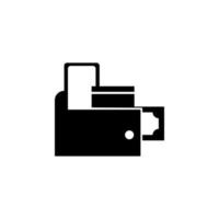 Ecommerce, wallet vector icon illustration