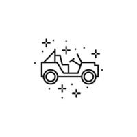 Jeep transport vector icon illustration