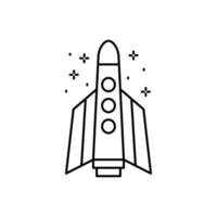 Spaceship vector icon illustration