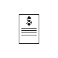 money contract vector icon illustration