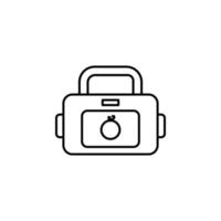 Baby bag vector icon illustration