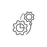 cogwheel, internet technology vector icon illustration