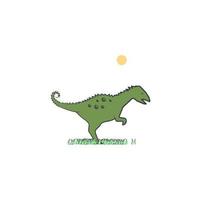coritosaurus cartoon vector icon illustration