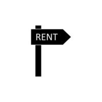 rental sign vector icon illustration