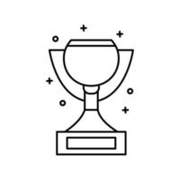 Award, champion, cup vector icon illustration