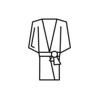 Bathrobe, clothes vector icon illustration