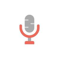 Microphone vector icon illustration