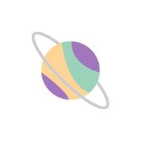 Planet space vector icon illustration