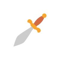 Dagger knife vector icon illustration