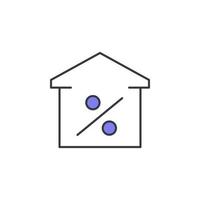 mortgage vector icon illustration