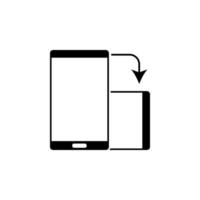 screen flip function vector icon illustration