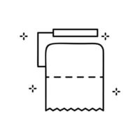 Toilet paper, hygiene vector icon illustration