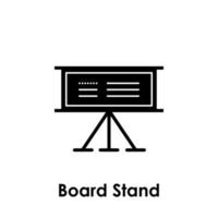 stand, board vector icon illustration