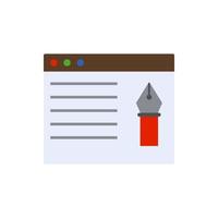 email colored vector icon illustration