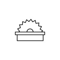 power saw vector icon illustration